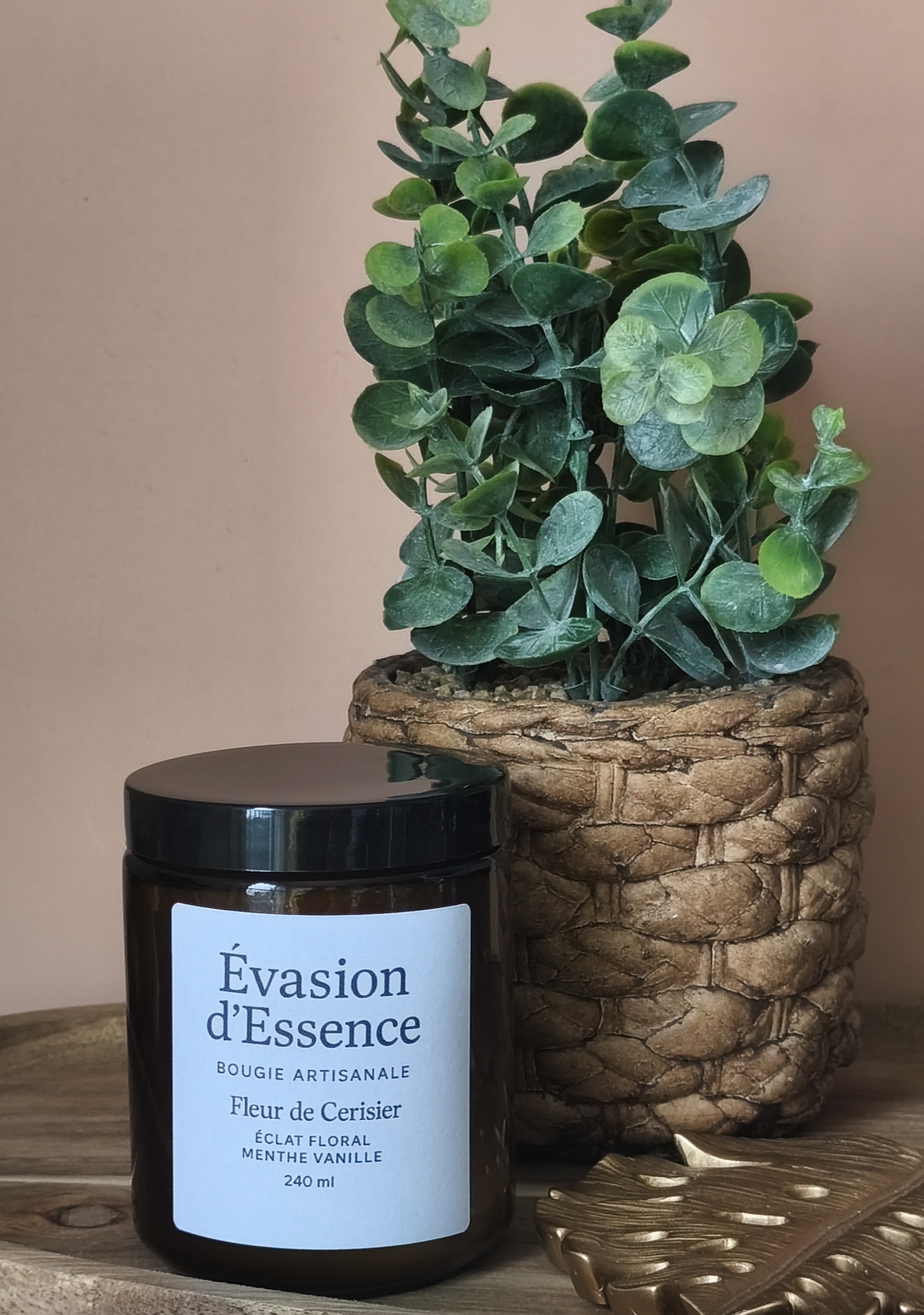 Bougie Artisanale – Fleur de Cerisier