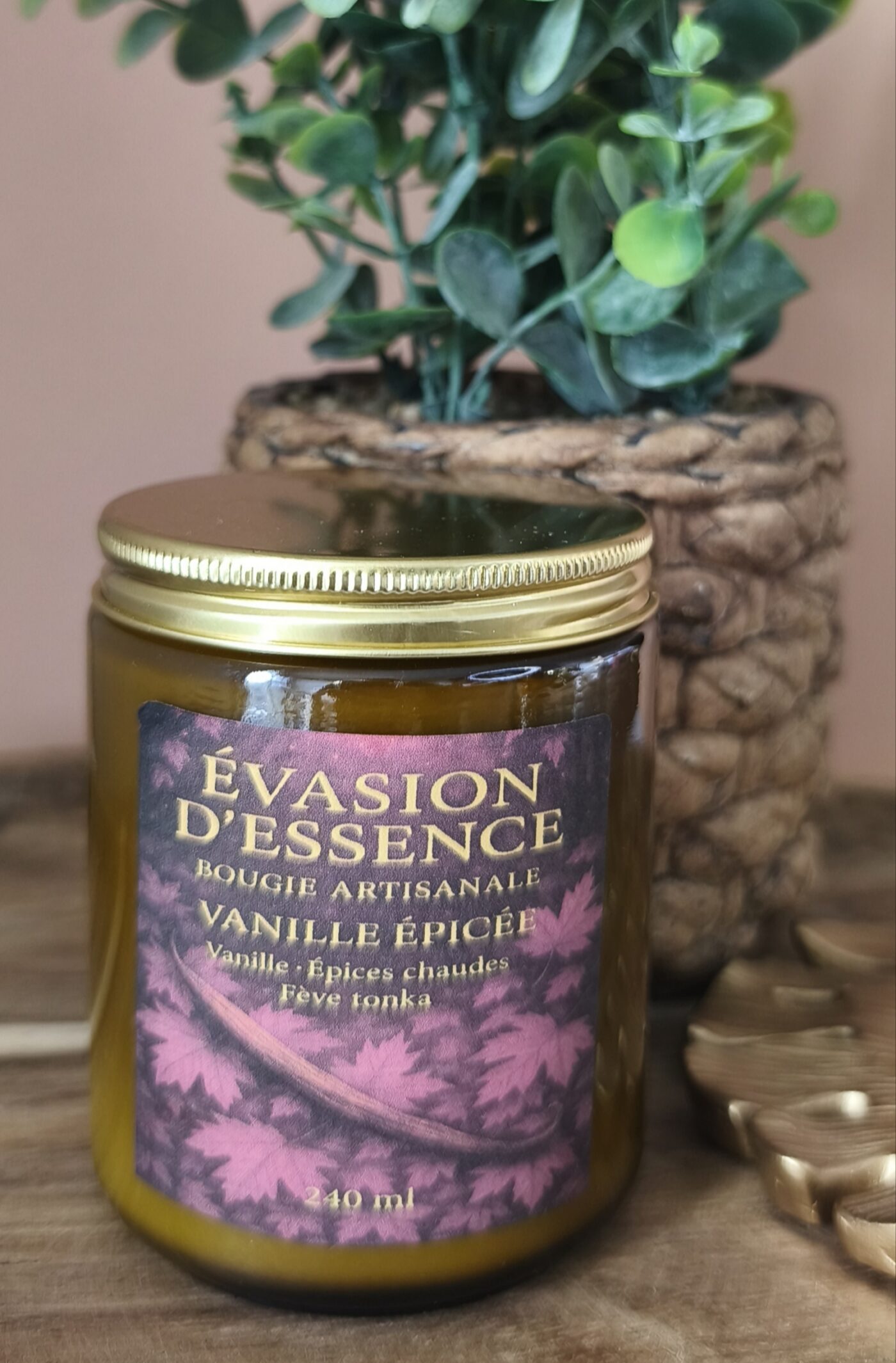 Bougie Artisanale – Vanille épicée