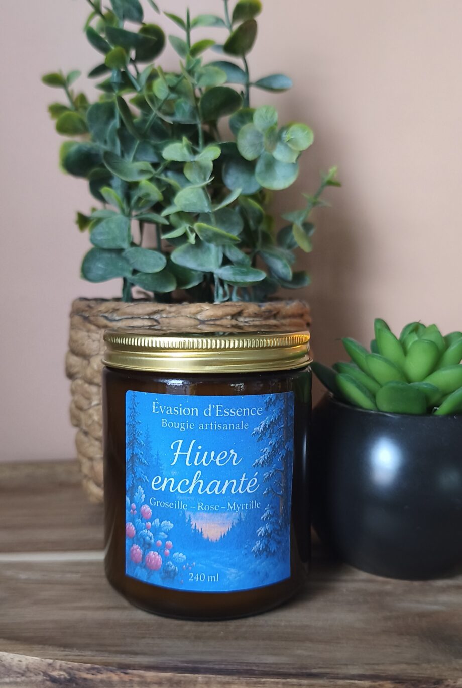 Bougie Artisanale-Hiver Enchanté